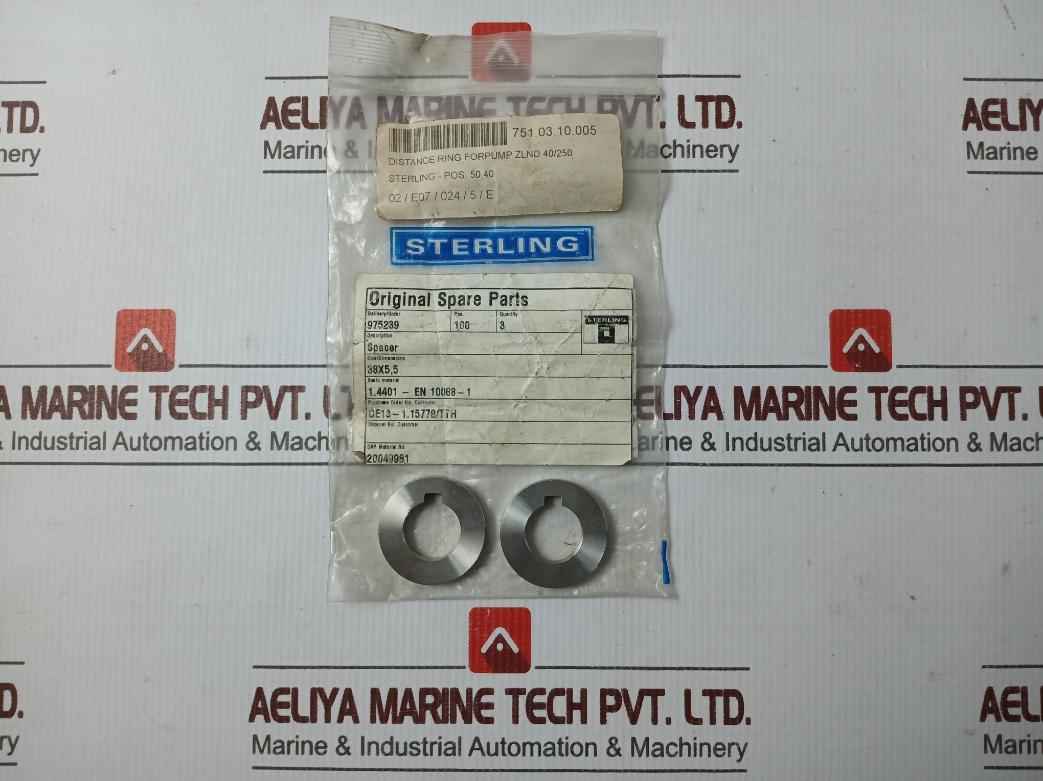 Sterling Distance Ring For Pump Zlnd 40/250 10088-1