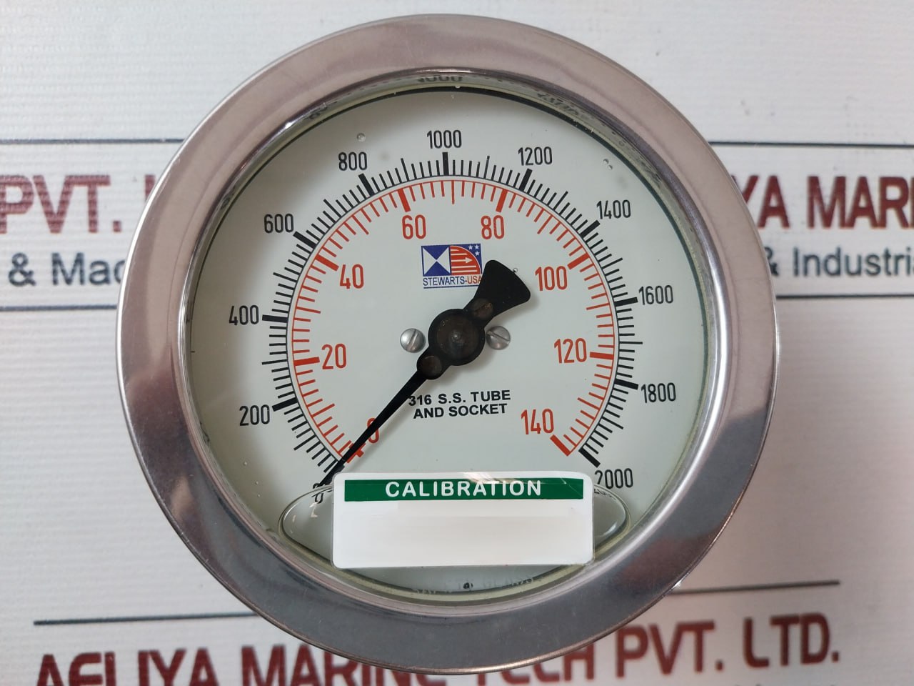 Stewarts 316 S.S Pressure Gauge 0-140 Bar 0-2000 Psi 2210665-13