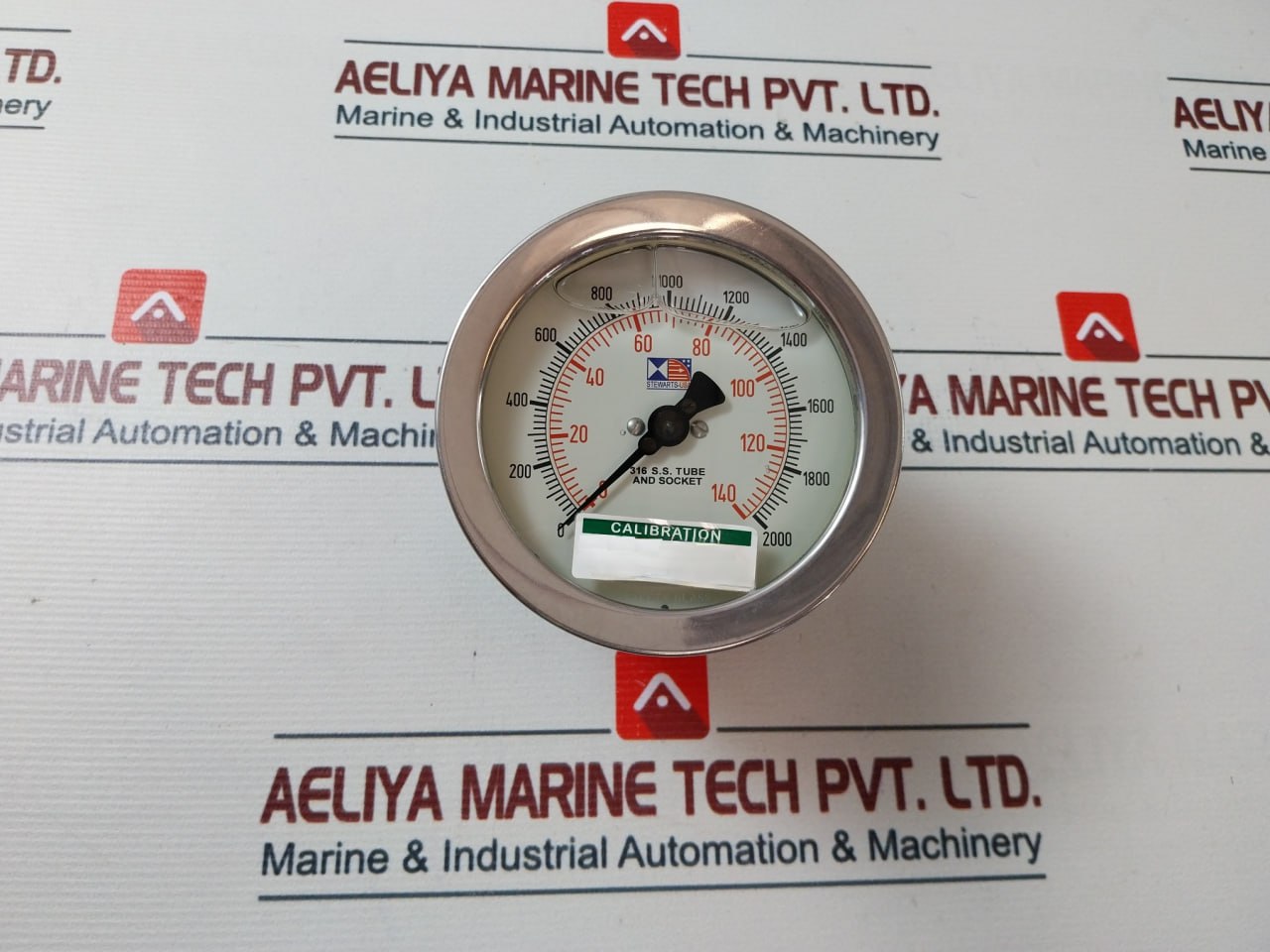 Stewarts 316 S.S Pressure Gauge 0-140 Bar 0-2000 Psi 2210665-13