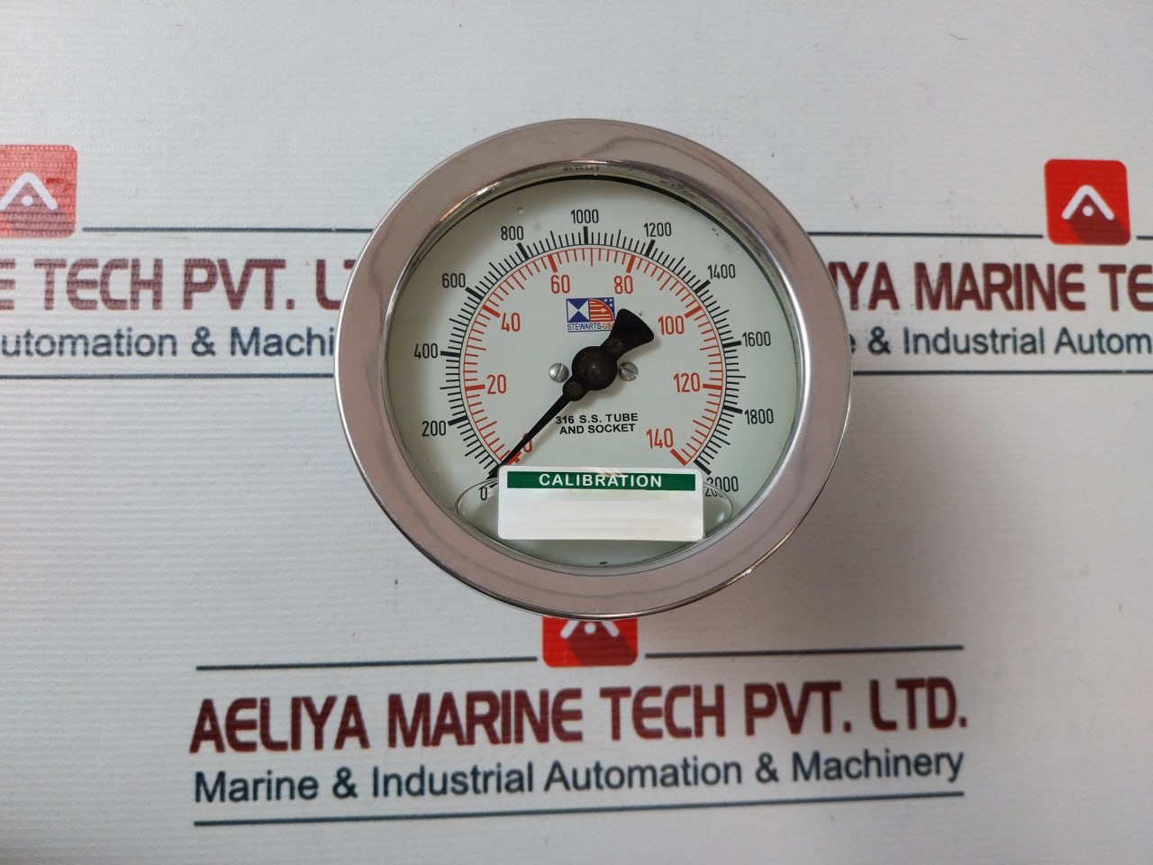 Stewarts 316 S.S Pressure Gauge 0-140 Bar 0-2000 Psi 2210665-13