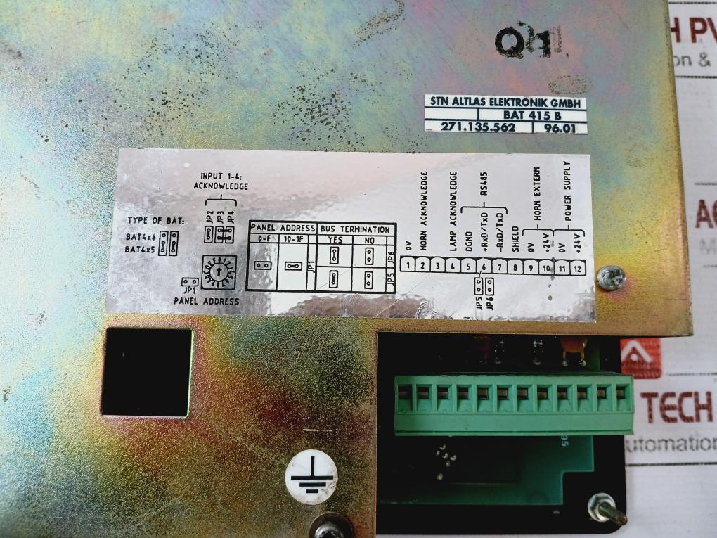 Stn Atlas Bat 415 B Operator Display Panel, 271.135.562