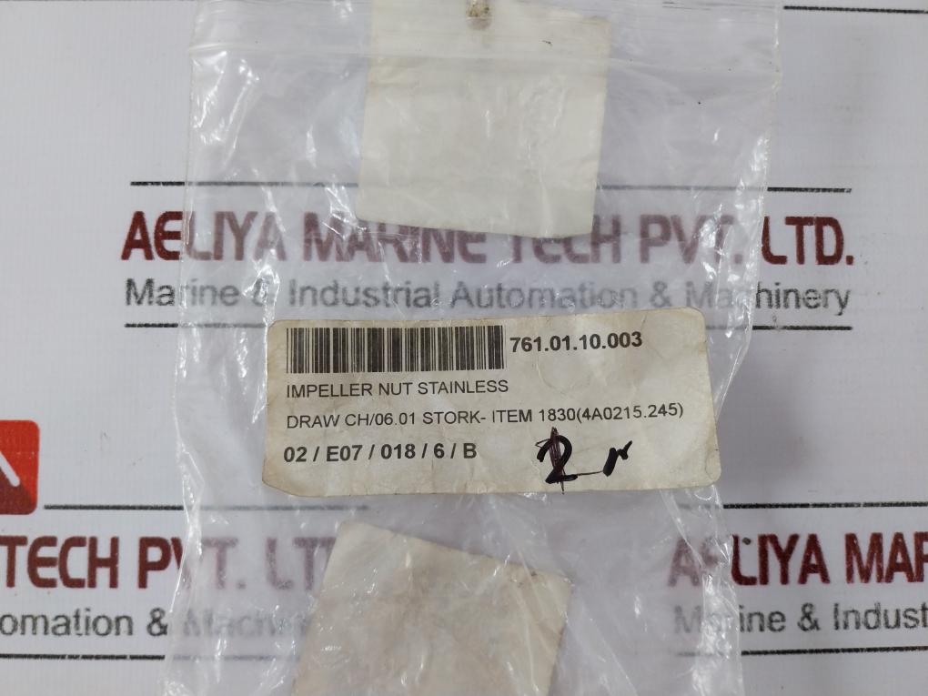 Stork 4A0215.245 Stainless Impeller Cap Nut