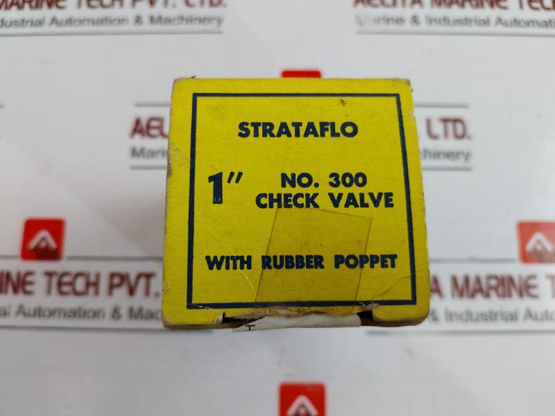 Strataflo 300 1" Check Valve With Rubber Poppet 200lb