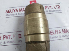 Strataflo 400 1" Fpt Check Valve W/ Spring Loaded Brass Body-s. Steel Seat, Cone