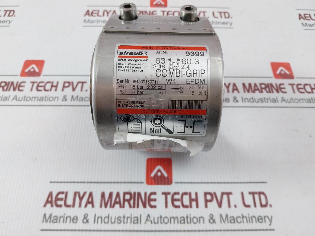 Straub Grip 9399 Pull Out Resistant Pipe Coupling