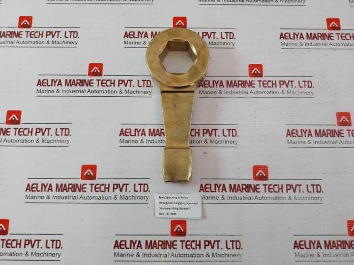 Striking Wrench Non-sparking 6 Point Hexagonal Slogging Spanner Hammer Ring 41 Mmbk