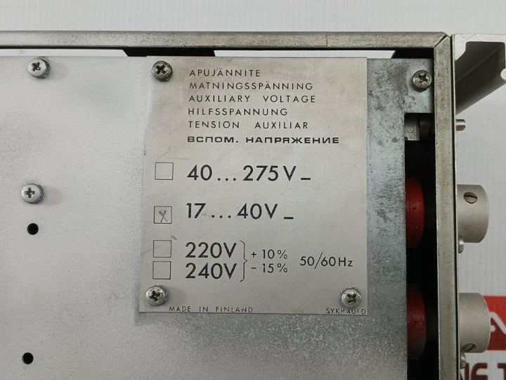 Stromberg Auxiliary Voltage Monitoring Relay Spau 1G100 J3, 50Hz 100V