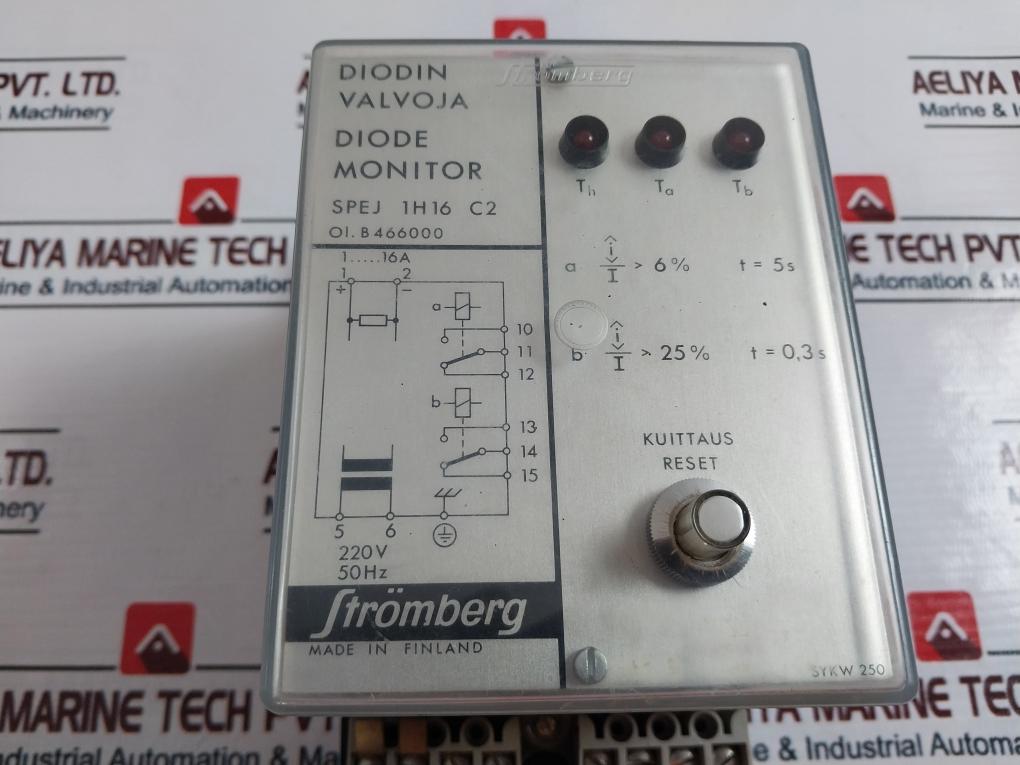 Stromberg Diode Monitor SPEJ 1H16 C2 1-16A 220V 50Hz