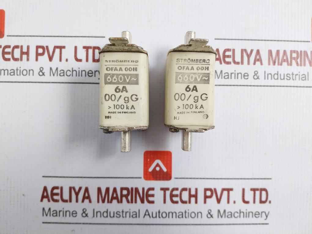 Stromberg High-voltage Ceramic Fuse Link 660V 6A Part No: Ofaa 00H