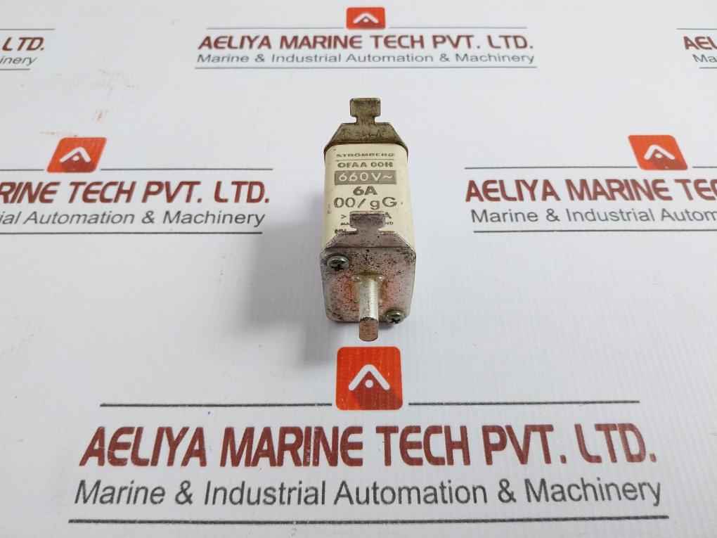 Stromberg High-voltage Ceramic Fuse Link 660V 6A Part No: Ofaa 00H