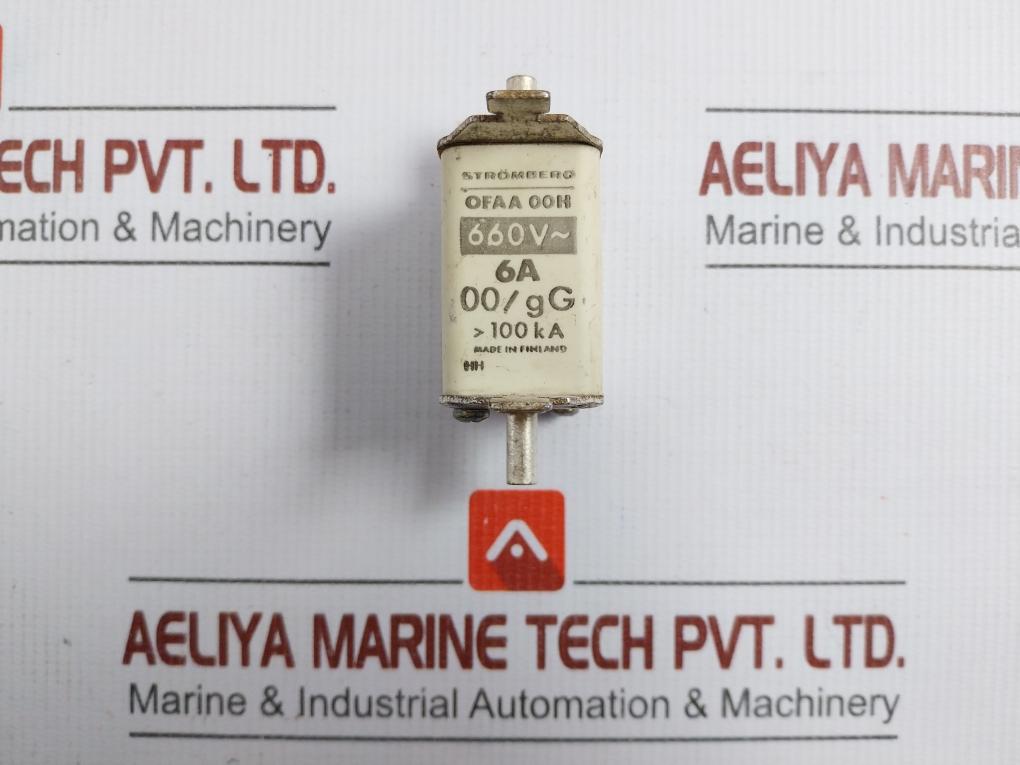 Stromberg High-voltage Ceramic Fuse Link 660V 6A Part No: Ofaa 00H