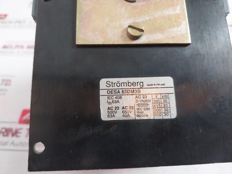 Stromberg Oesa 63Dm3B Fuse Switch Ac 23 Max 00/63A 500V/660V