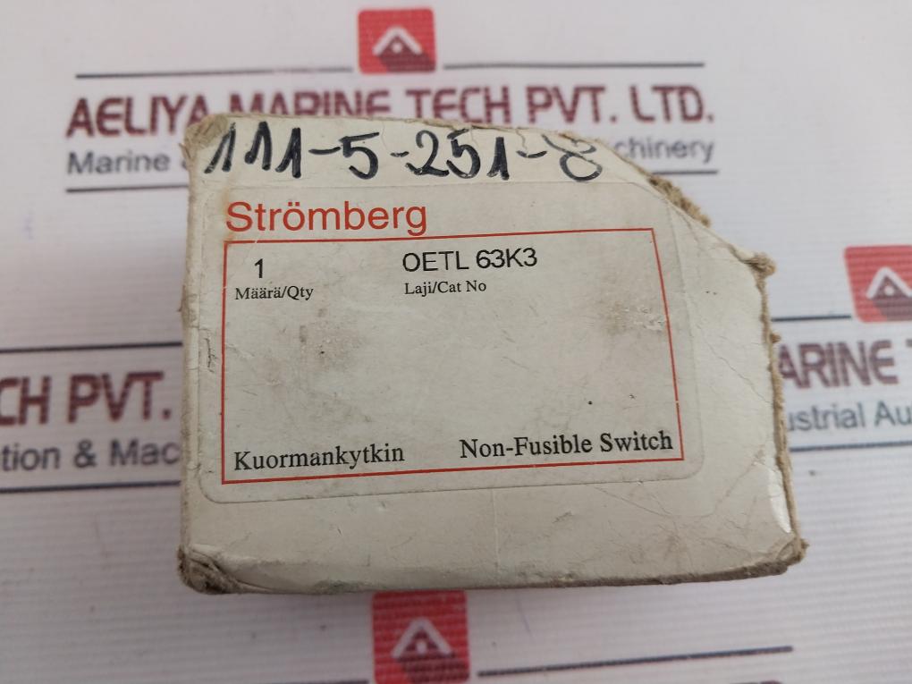 Stromberg Oetl 63K3 Non-fusible Switch 50/60Hz