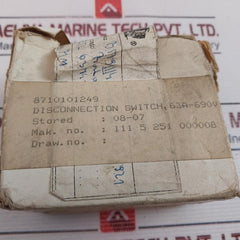 Stromberg Oetl 63K3 Non-fusible Switch 50/60Hz
