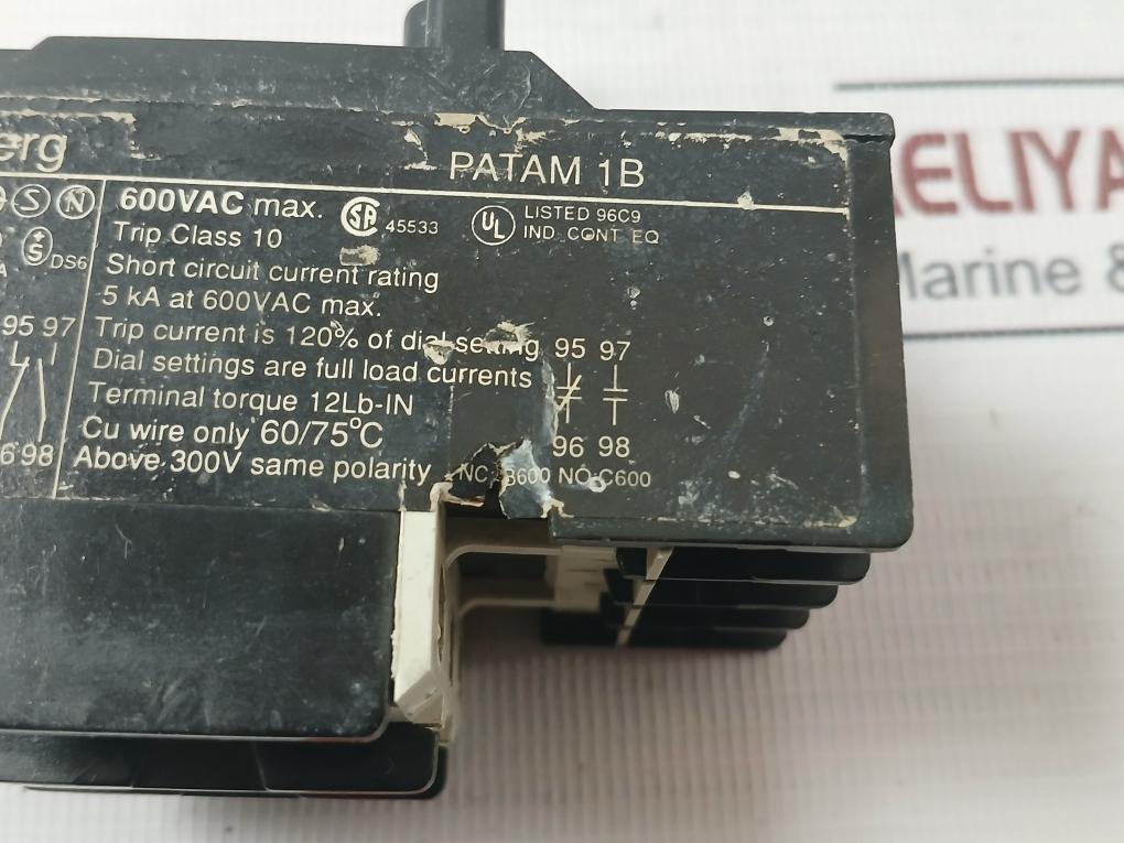 Stromberg Patam 1B Thermal Overload Relay Vde 0660 Iec 337 380V 2A 1.3A 120%