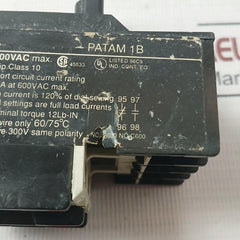 Stromberg Patam 1B Thermal Overload Relay Vde 0660 Iec 337 380V 2A 1.3A 120%
