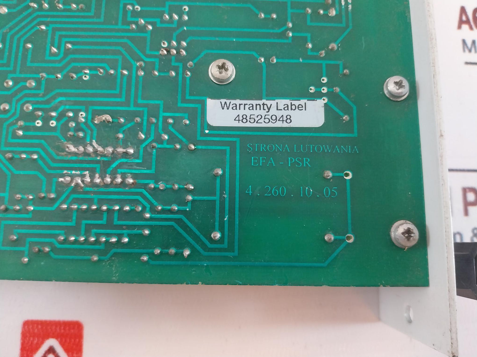 Strona Lutowania 4.260.10.05 Printed Circuit Board