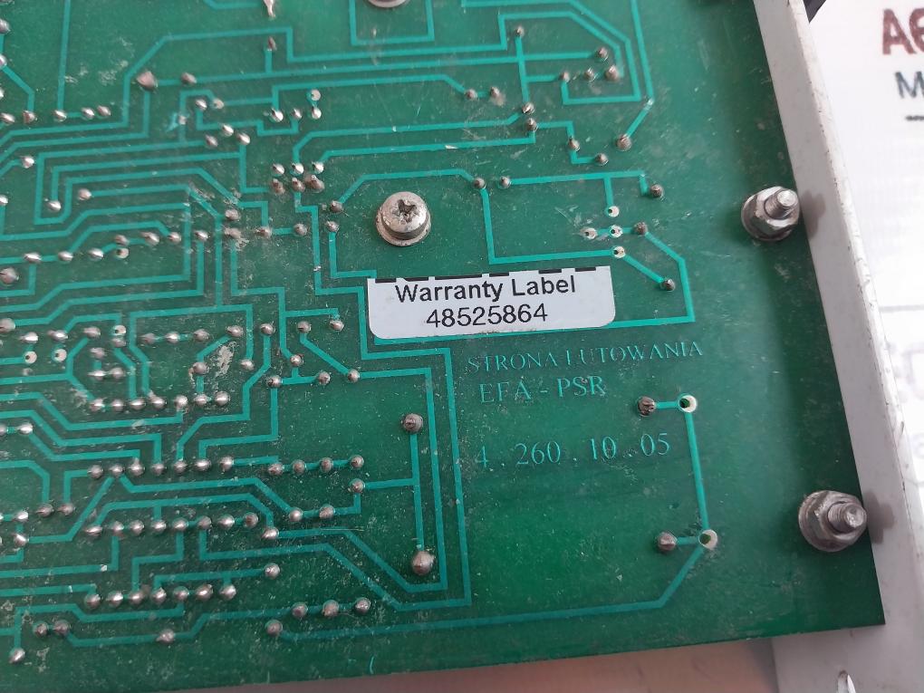 Strona Lutowania 4.260.10.05 Printed Circuit Board