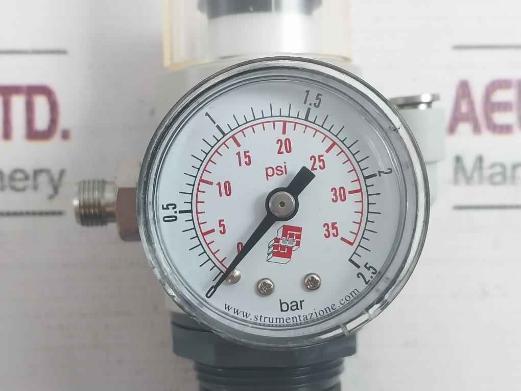 Strumentazione Pneumatic Pressure Regulator 0 To 35Psi 0 To 2.5Bar