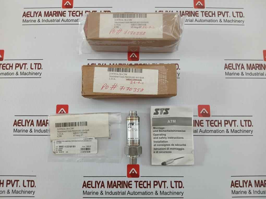 Sts Pressure Transmitter 4-20Ma 0–850 Bar Vart020-4