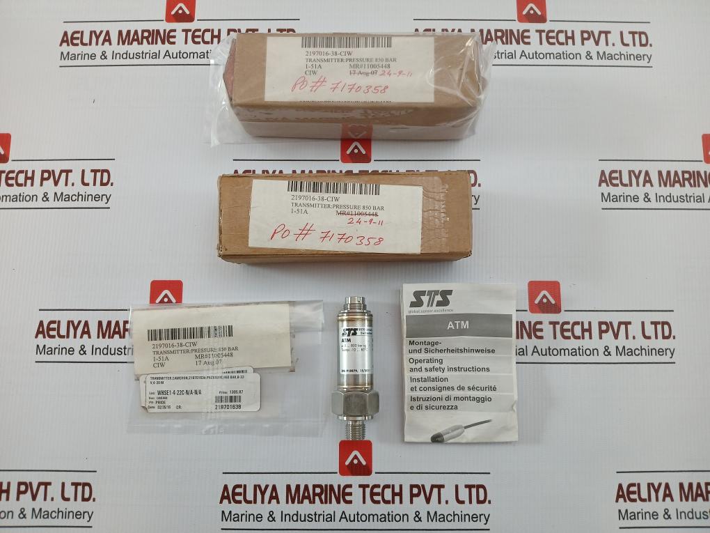 Sts Pressure Transmitter 4-20Ma 0–850 Bar Vart020-4