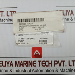 Sts Pressure Transmitter 4-20Ma 0–850 Bar Vart020-4