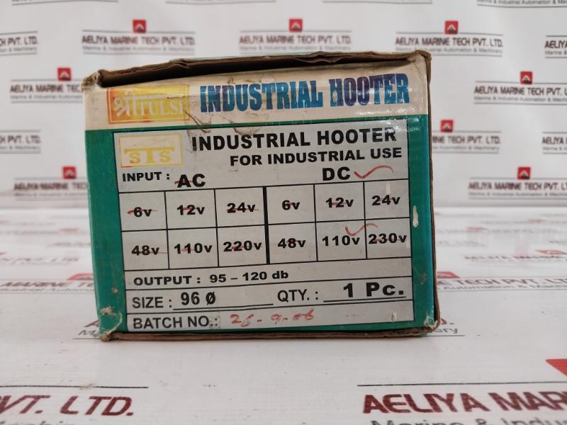 Sts Sh-110D Industrial Hooter 110Vdc 95-120 Db