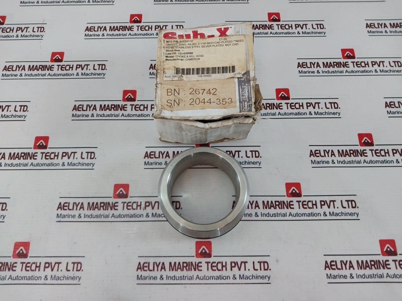 Sub-x SUBX3A3 Gasket Ring 615347-02