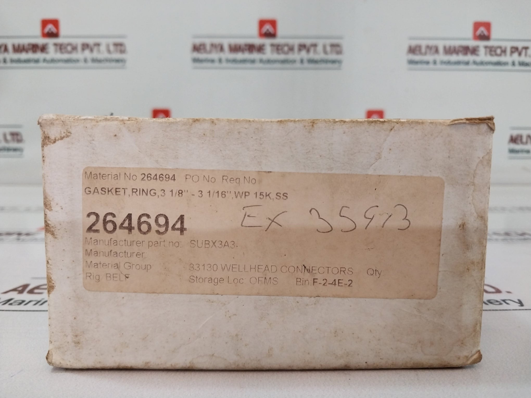 Sub-x Subx3A3 Gasket Ring A 3 1/8” - 3 1/16”