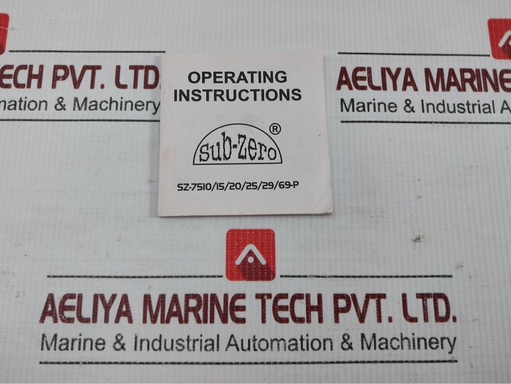 Sub-zero P-temperature Controller Ip65 230V Part No Sz-7510-p
