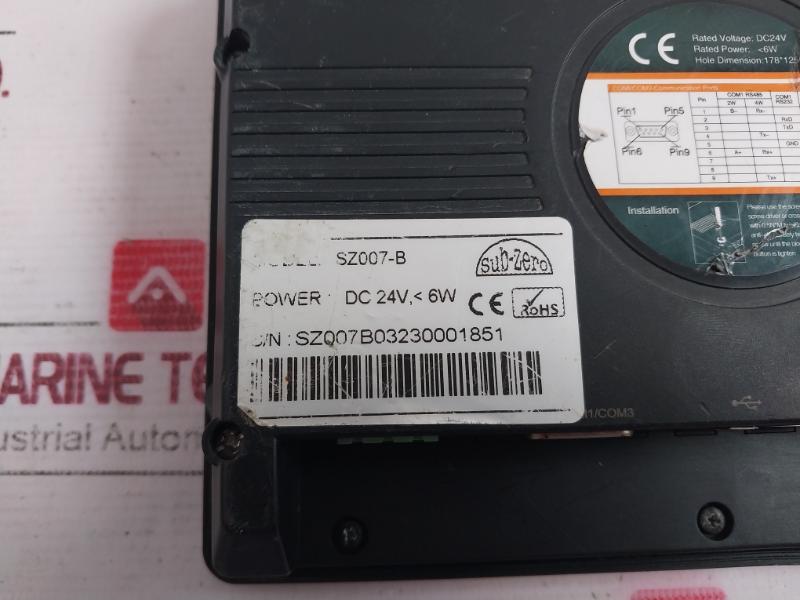 Sub-zero Sz007-b Multi-touch Capacitive Touch Screen Dc24V 6W