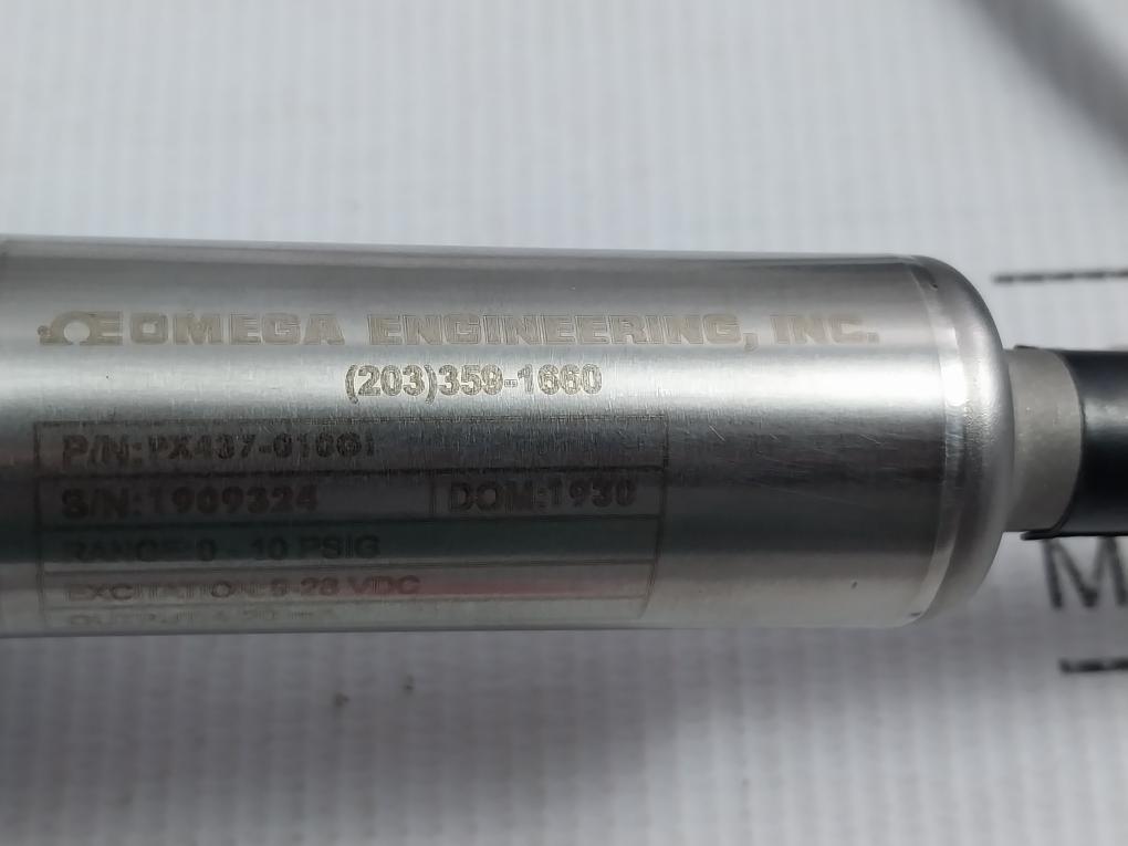 Submersible Pressure And Water Level Transducer Px437-010Gi Omega Cable 40 Ft