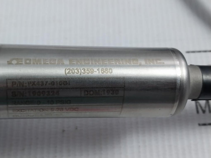Submersible Pressure And Water Level Transducer Px437-010Gi Omega Cable 40 Ft