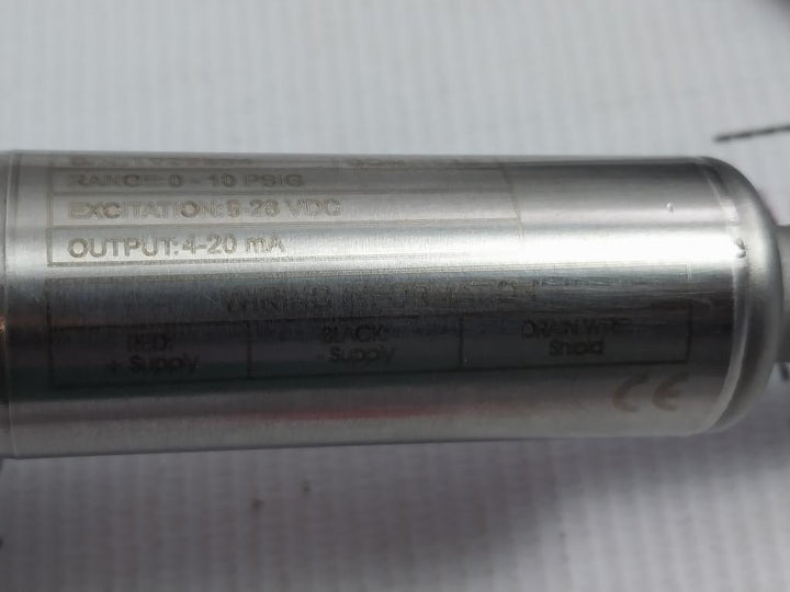 Submersible Pressure And Water Level Transducer Px437-010Gi Omega Cable 40 Ft