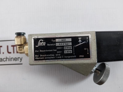 Suco 9051 Pressure Switch Bereich/ Range: 0,2-2 Bar 220V-2 Amp