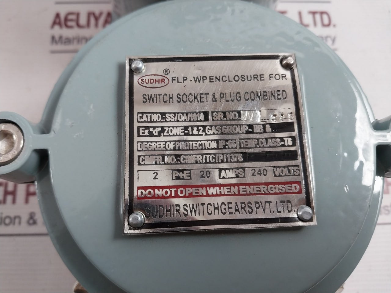 Sudhir Ss/Oa/1010 Enclosure For Switch Socket &amp; Plug 240V Ip66