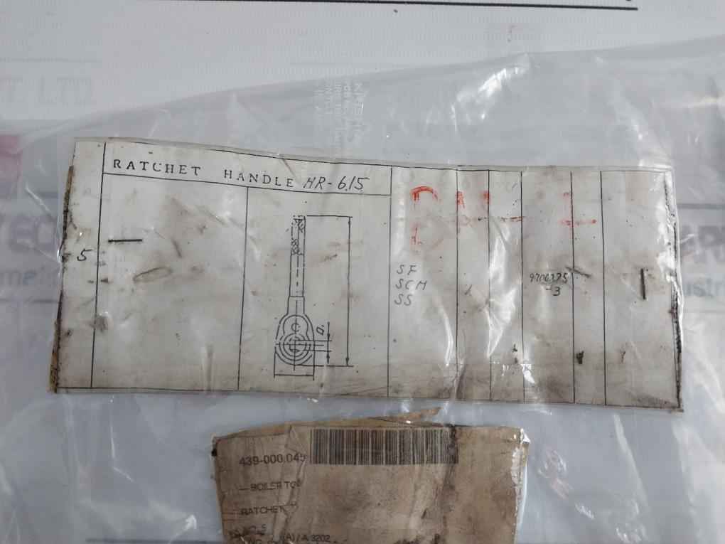 Sugino Hr-615 Ratchet Handle Boiler Tool 9700025-3