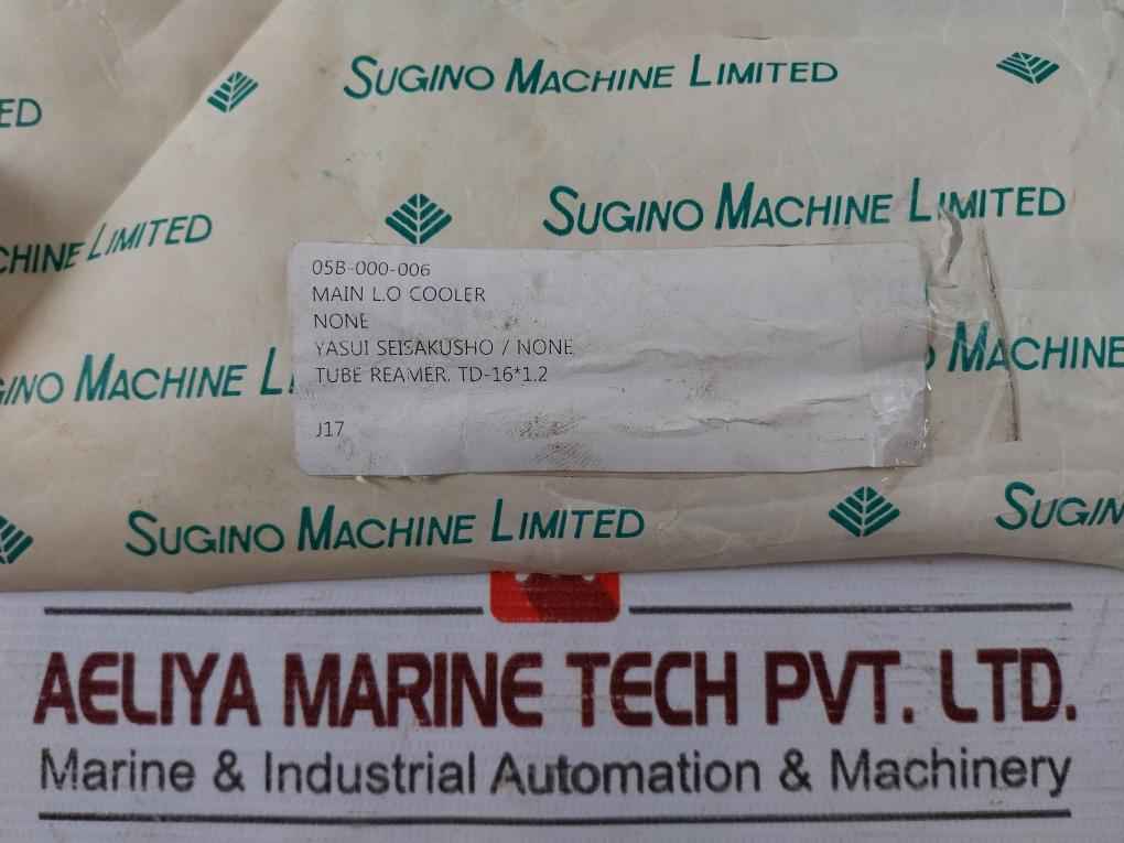 Sugino Td 16X1.2 Tube Reamer For Main L.O Cooler 05B-000-006
