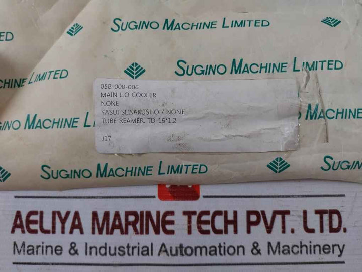 Sugino Td 16X1.2 Tube Reamer For Main L.O Cooler 05B-000-006