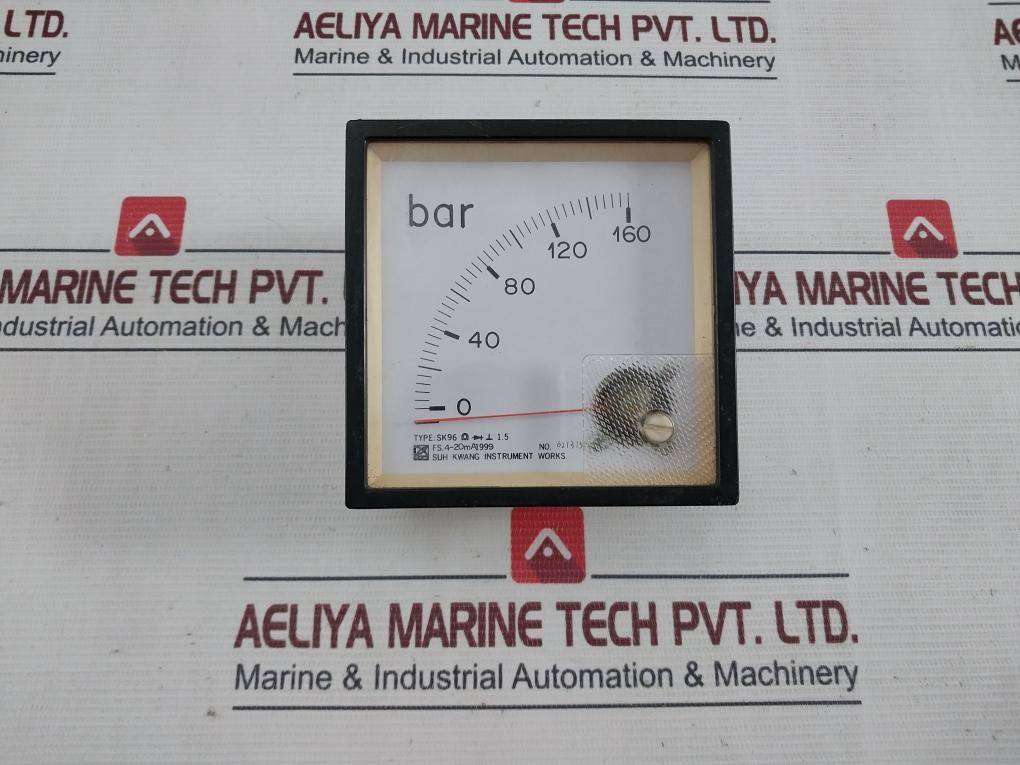 Suh Kwang Sk96 Pressure Indicator Analog Panel Meter 0-160 Bar