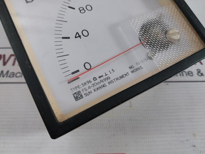 Suh Kwang Sk96 Pressure Indicator Analog Panel Meter 0-160 Bar