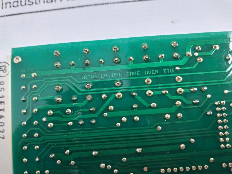 Sulzer 112.017.020.200 001 A Transfer And Take Over Tto Pcb Card