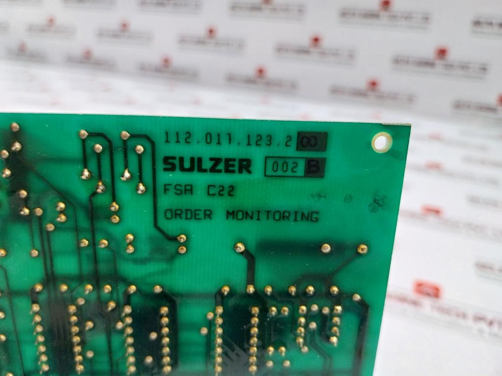 Sulzer 112.017.123.200 Order Monitoring Fsa C22