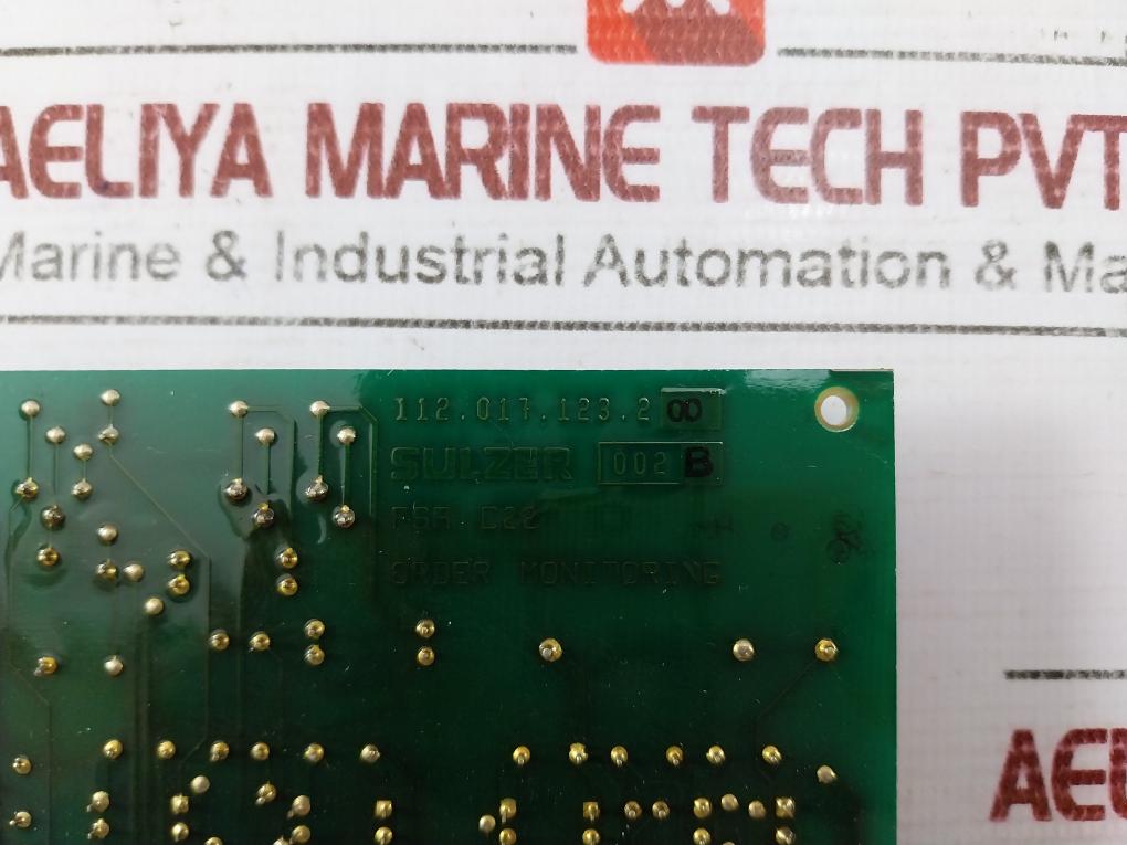 Sulzer 112.017.123.200 Order Monitoring Fsa C22