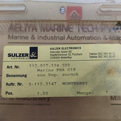 Sulzer 112.017.134.200 Starting Sta Pcb Card 3-112.3147 002 2