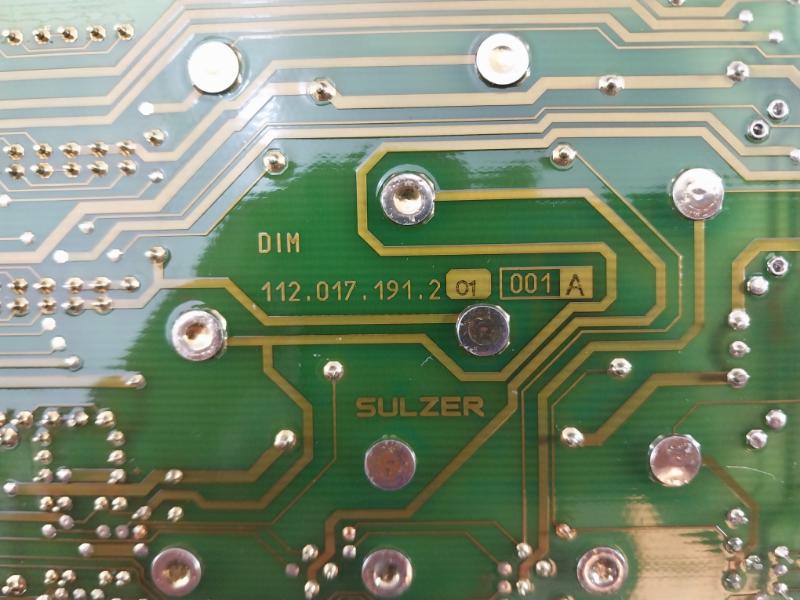 Sulzer 112.017.191.201 001a Dim Pcb Card A32c