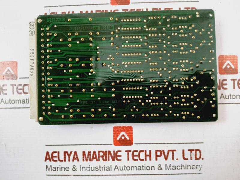 Sulzer 112 017 111 200 002B Fsa C21 Alarm Relay 853Fta038 Fsa C21