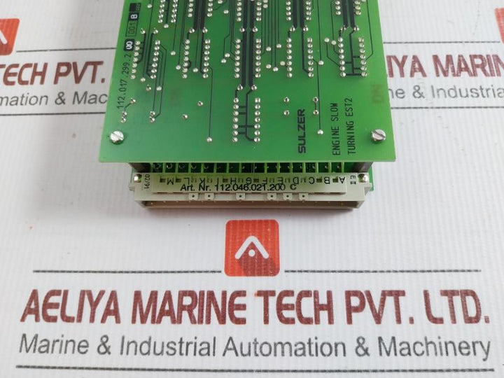 Sulzer Engine Slow Turning Pcb Card 112.046.021.200