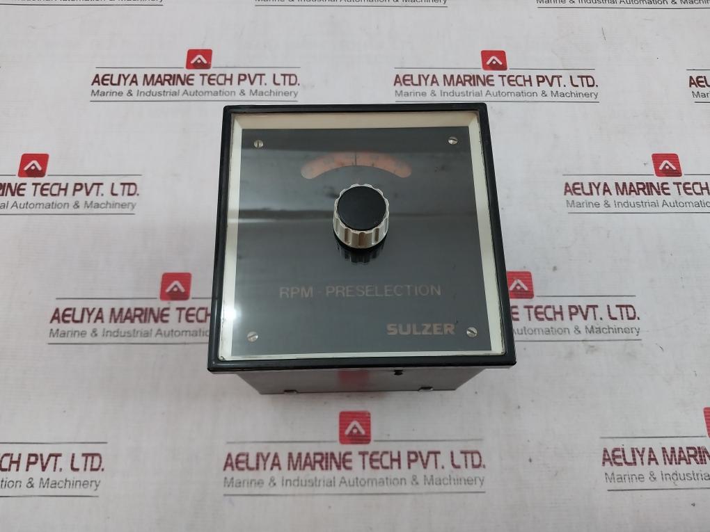 Sulzer Rpm-preselection Meter