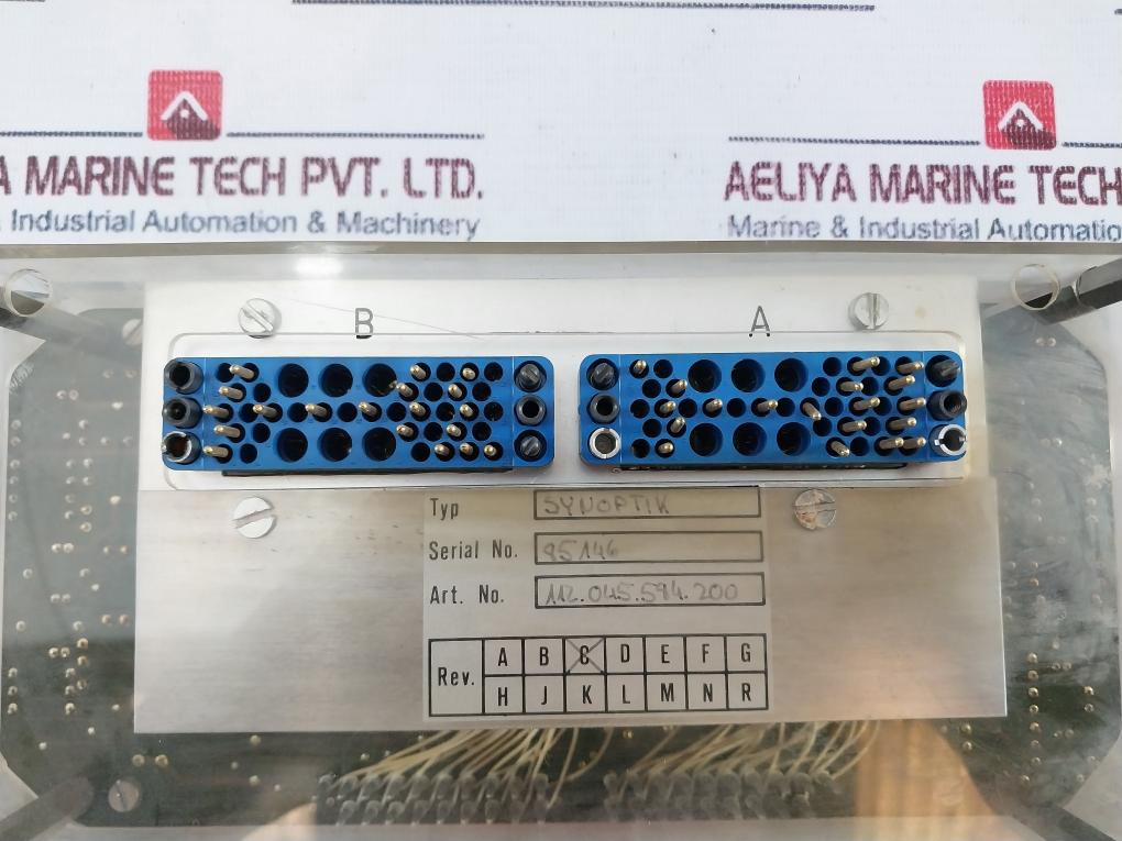 Sulzer Synoptik 112.045.584.200 Control Panel